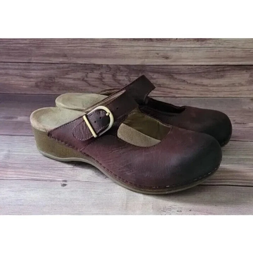Dansko Womens Sandals Size 39 9 Martina Mule Purple - Picture 1 of 6